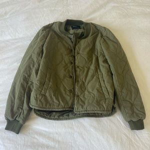 Madewell | Olive Green Bomber Jacket